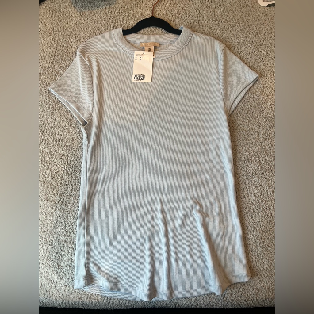 Light Blue H&M Basic Tee